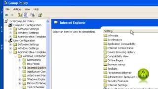 Disable changing home page settings in Internet Explorer