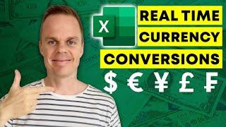 How to do Real Time Currency Conversion in Excel