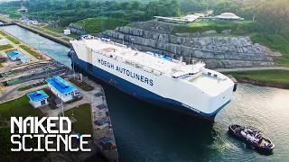 How One Of The World's Largest Boats Travels Through The Panama Canal