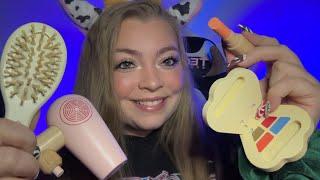 ASMR| 🪵Wooden MakeupRoleplay (personal attention, wood tapping & scratching)