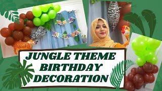 ANIMAL THEME BIRTHDAY DECORATION | JUNGLE THEME BIRTHDAY AT HOME | masoomana life