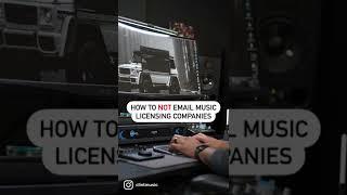 How to NOT Email Music/ Sync Licensing Companies | Sync Licensing Tips #shorts