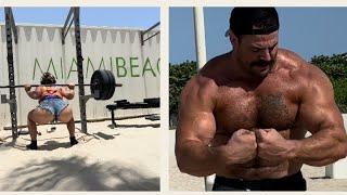 While Others Relax At Beach, Couple Gets Jacked & Tan