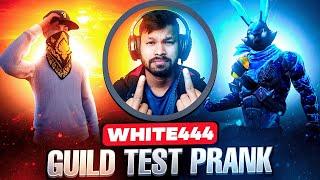 WHITE 444 GUILD TEST PRANK  ON LIVE  WHITE 444 UNFAIR  NG AYAAN PRANK ON UNCLE YOUTUBER 