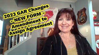 2023 GAR Changes - NEW FORM - Amendment to Assign Agreement #NewGarContract