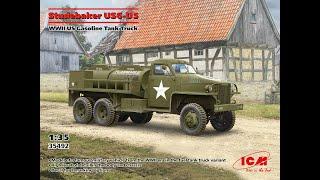 NEW ICM 1/35 Studebaker US6-U5 RED BALL EXPRESS kit review (35492)