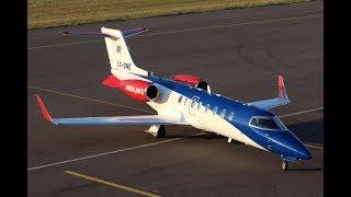 Luxembourg Air Ambulance Learjet 45XR LX-ONE / Landing and Take Off