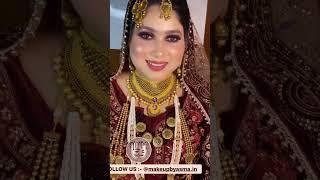 kashmiri Bridal Makeup  look# Most beautiful kashmiri dulhan # Ytshorts