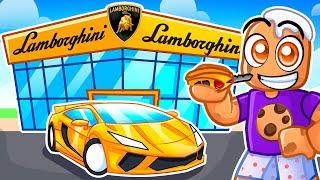 I opened a LAMBORGHINI car shop in roblox!