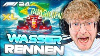 Brasilien XL UNTERWASSER mit SLICKS FAHREN in F1 24!  25% RENNEN im REGEN - CutterLukas