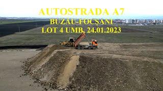 Autostrada A7, Buzău-Focșani, Lot 4 UMB, 24.01.2023, #A7, #autostradamoldovei