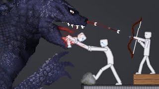 Giant Nova's Godzilla Vs People In People Playground