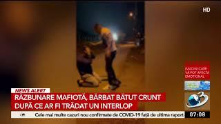 Bărbat filmat în timp ce era bătut crunt de un interlop. Acesta implora pentru iertare