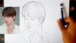 BTS Jin Drawing // BTS Drawing // BTS jin