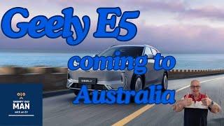 Geely EX5 coming to Australia