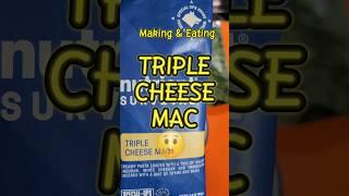 Preparing & Eating #Nutrientsurvival Triple cheese mac #survival food DELICIOUS