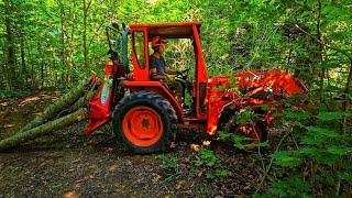 Clearing Ground for a New Build  | Farmi W35R Skidding Winch