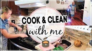 COOK AND CLEAN WITH ME 2019 // CLEANING MOTIVATION // EASY DINNER RECIPE