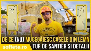 De ce (NU) MUCEGĂIESC casele DIN LEMN? Tur de șantier din timberframe