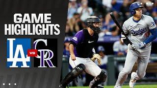 Dodgers vs. Rockies Game Highlights (9/27/24) | MLB Highlights