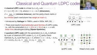 QIP 2022 | Good quantum LDPC codes and their classical relatives (Pavel Panteleev)