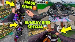 Mask Chor SUNDAY RIDE SPECIAL | Wellies on Zx10r | Spotted  SUPERBIKE Preparation for Ladakh Ride