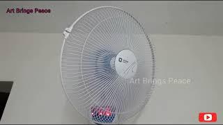 Orient Electric wall 49 400mm,  Remote Control Fan unboxing, installation and usage, 2023