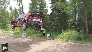 Mads Østberg´s 50-meters jump - WRC Neste Rally Finland 2017