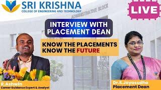 SKCET | TOP COLLEGES with SUPER PLACEMENTS | INTERVIEW with Placement Dean Dr.S.Jayasudha Subburaj
