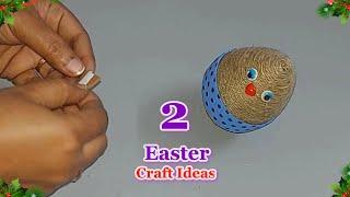 Budget Friendly 2 Easter decoration ideas from ordinary materials | DIY Easy Easter craft idea 