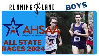 Boys AHSAA Cross Country State 2024 - All State Races Finish line