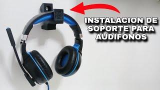 COMO INSTALAR SOPORTE PARA AUDIFONOS