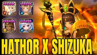 He shocks his Enemies with Hathor & Shizuka! - Summoners War