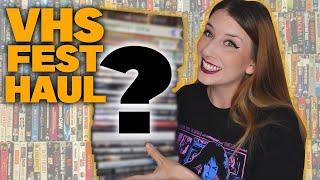 Movie Haul || What I Bought at the Drive-in VHS-FEST 8!