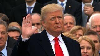 Donald Trump sworn in as 45th US President