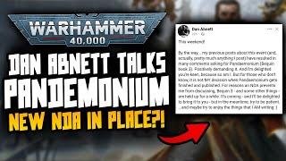 Dan Abnett talks PANDEMONIUM NDA...Something is happening...