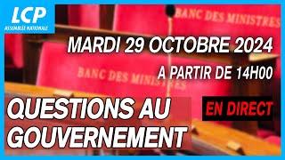 Questions au Gouvernement à l'Assemblée nationale - 29/10/2024