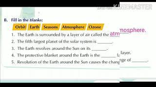 Class 3 EVS Chapter 2 The Earth Questions