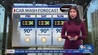 Tommy's Car Wash Forecast Thursady, Oct. 10