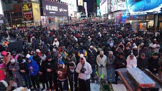 LIVE TARAWEEH IN TIMES SQUARE!