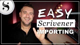 How To Import Your Writing Into Scrivener & Split All Your Chapters With 1 Button // must see!