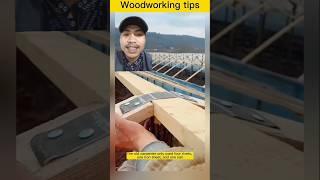 Cara unik pasang kuda2 atap menggunakan wuwungan #shorts #woodtools #construction #woodworkingtools