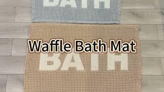  Upgrade Your Bath Time Bliss with Our Waffle Bath Mat! 