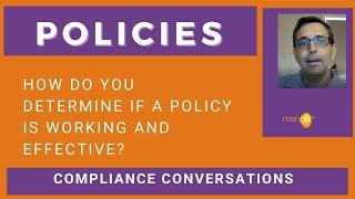 QHSE Management System - Policy: How do you determine if a policy is working and effective?