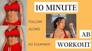 10 MINUTE AB WORKOUT (EFFECTIVE) | intense | follow along | no equipment