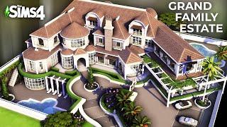 Sims 4: FAMILY MANSION OF YOUR DREAMS: 7 Bedrooms, 3 Pools & Home Gym! (No CC)