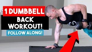 ONE Dumbbell Only Back Workout (DO THIS FROM HOME!) | At Home Back Workouts | Tony Gonzalez