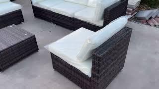 Tangkula 7 Piece Patio Furniture Set with Fire Pit Table Review, Simply gorgeous and instantly upgra