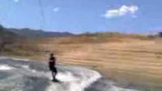 wakeboarding in shallow water