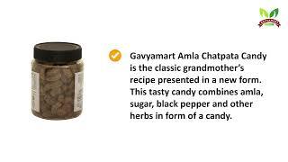 Amla Candy 100% Natural Dried Sweet - Chatpata Indian Gooseberry Delight (350 gm)